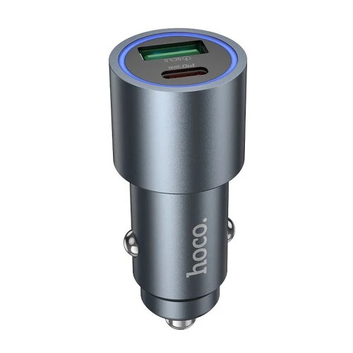 Nabíjačka do auta HOCO USB A + USB C PD QC3.0 48W Z60 čierna