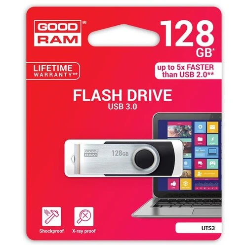 128 GB .      USB 3.0 kľúč . GOODDRIVE Twister Čierna