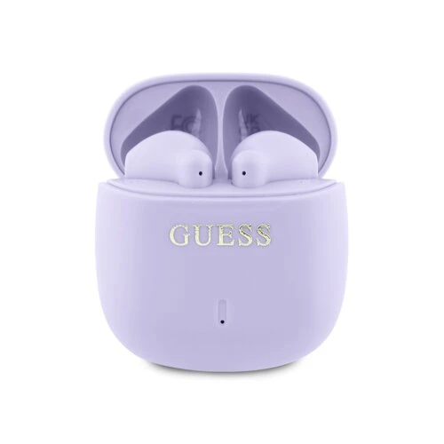 Guess Printed Classic Logo TWS Bezdrôtové slúchadlá - Fialové