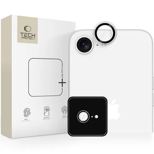 Ochranné sklo na fotoaparát Tech-Protect Camring Fit+ iPhone 16E/17E - transparentná