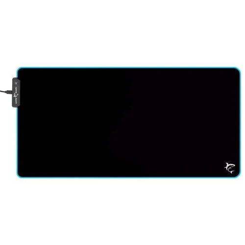 White Shark mousepad LED LUMINOUS L, 350x250 mm, black