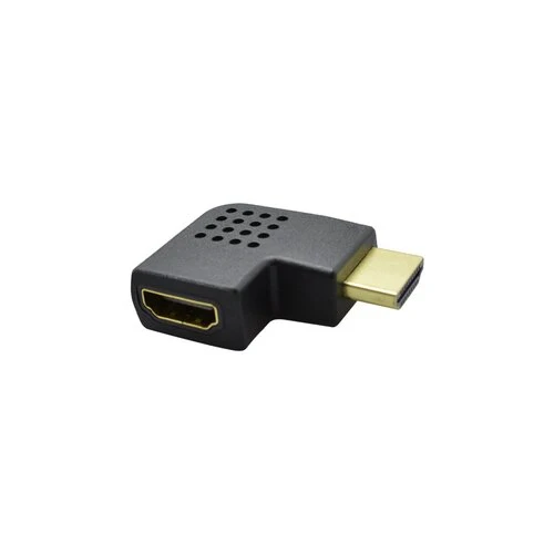 Lomený adapter HDMI pravý, čierny