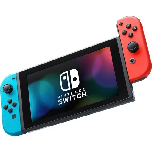 Nintendo Switch konzola s neonovým modro-červeným Joy-Con