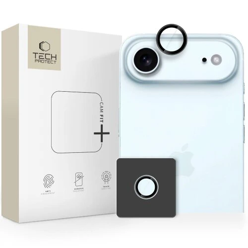 Ochranné sklo na fotoaparát Tech-Protect Camring Fit+ iPhone Air - čierna
