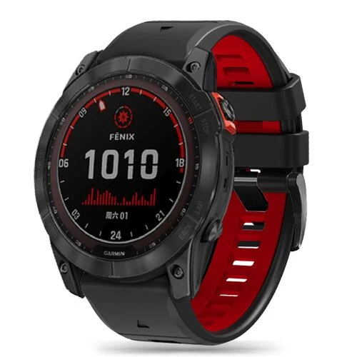 Remienok Tech-Protect Iconband Pro Garmin Fenix 5X/5X Plus/6X/6X Pro/7X/8/8 Pro (51 mm) - čierno-červený