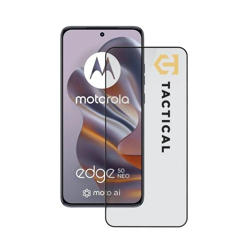 Ochranné sklo Tactical Glass Shield 5D Motorola Edge 50 Neo, celotvárové - čierne