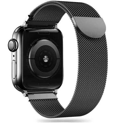 Remienok Tech-Protect Milaneseband Apple Watch 8/9/10/11/SE/Ultra (44/45/46/49 mm) - čierny
