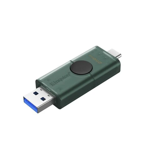 DataTraveler Duo G2/128GB/USB 3.2/USB-A + USB-C/Zelená