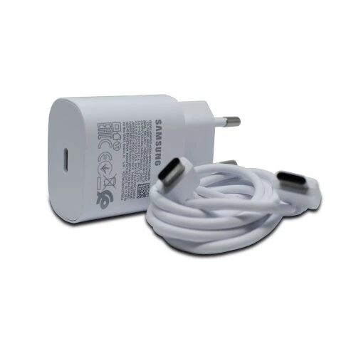 Nabíjačka Samsung EP-TA800EWE Original Super Fast Charge 25W Power Delivery + USB-C nabíjací kábel 1m Biela (Bulk)