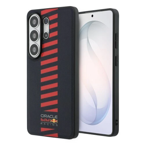 Red Bull PU Leather Meshed Powerbar Magnetic Zadní Kryt pro Samsung Galaxy S26 Ultra Navy
