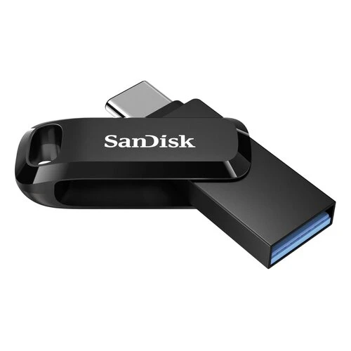 SanDisk Ultra Dual Drive Go/64GB/USB 3.2 Gen 1 (5Gb/s)/USB-A + USB-C/Černá