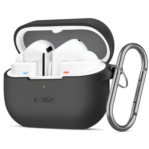 Puzdro Tech-Protect Silicone Hook Samsung Galaxy Buds 3/3 FE/3 Pro - čierny