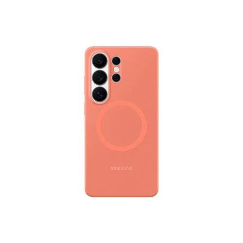 EF-ES948COE Samsung Silikonový Magnetický Kryt pro Galaxy S26 Ultra Coral Red