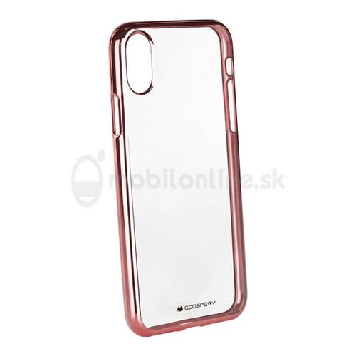 Puzdro Jelly Mercury Ring 2 TPU iPhone X- zlato-ružové