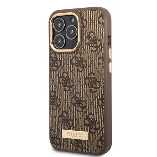 Puzdro Guess PU 4G MagSafe iPhone 13 Pro - hnedé
