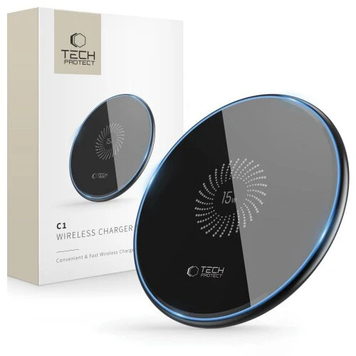 Bezdrôtová nabíjačka Tech-Protect QI15W-C1 15W - čierna