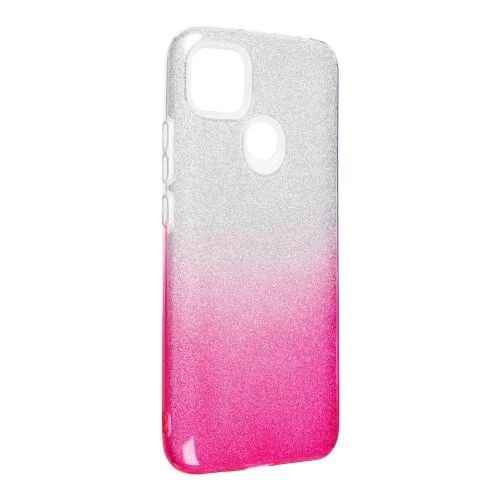 Puzdro Shining 3in1 TPU Xiaomi Redmi 9C/9C NFC - ružovo-strieborné