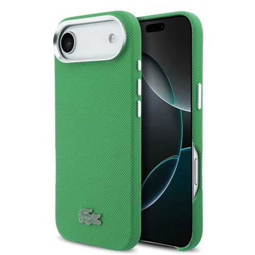 Lacoste Iconic Petit Pique Metal Logo MagSafe Zadní Kryt pro iPhone Air Green