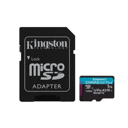 Kingston Canvas Go Plus A2/Micro SDXC/1TB/UHS-I U3 / Class 10/+ Adaptér