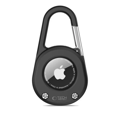Puzdro Tech-Protect Slidelock Carabiner Keychain Apple AirTag 1/2 - čierne