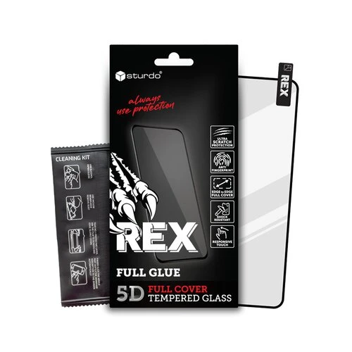 Sturdo REX ochranné sklo Oppo A38 4G, čierne (5D FULL GLUE)