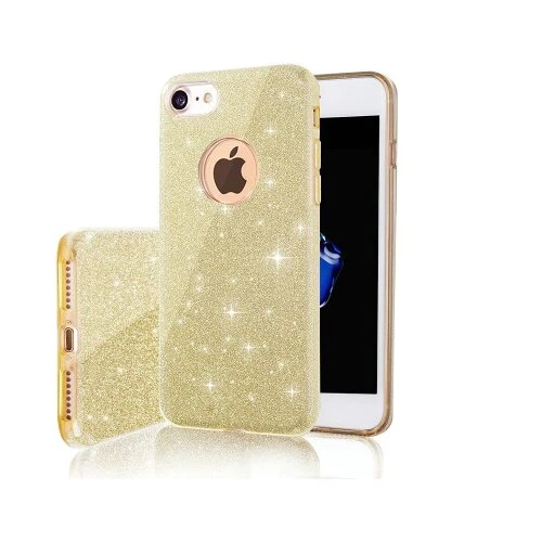 Puzdro Glitter 3in1 iPhone 7/8/SE 2020/SE 2022 - zlaté