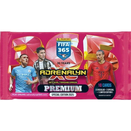 Panini FIFA 365 2024/2025 - ADRENALYN karty - Premium balíček