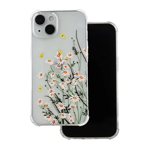 Puzdro Ultra Trendy Xiaomi Redmi 13C/Poco C65, vzor jarné kvety 1 - transparentné