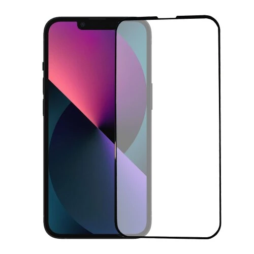 Ochranné sklo 6D Glass iPhone 13/13 Pro/14 (6.1) celotvárové - čierne