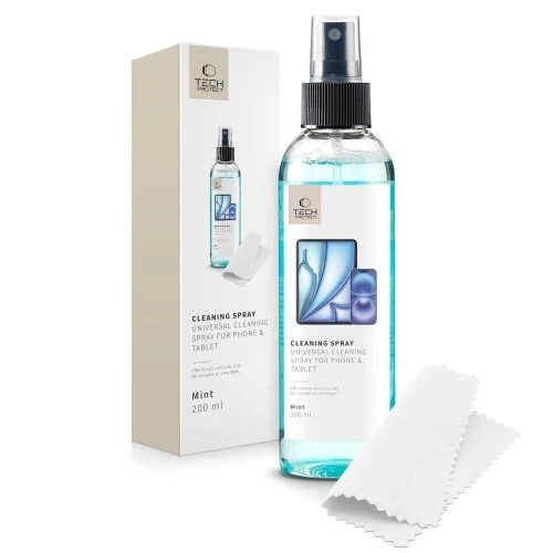 Čistiaci sprej Tech-Protect na telefón a tablet 200 ml - eko mint