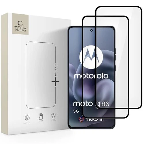 Ochranné sklo Tech-Protect Glass Fit+ Motorola Moto G86 5G/G86 5G Power, 2 ks - čierne