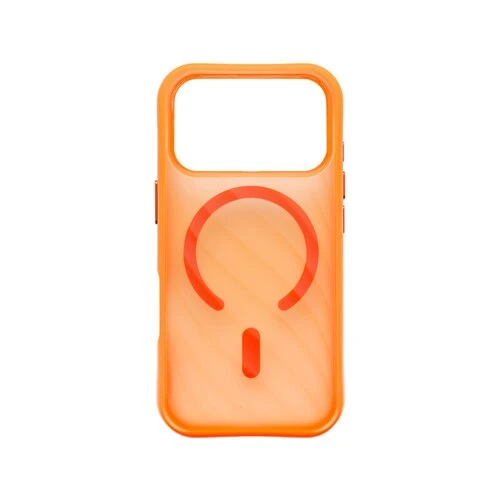 Sturdo plastový kryt iPhone 18 Pro Max, oranžový (Magsafe SPIRAL)