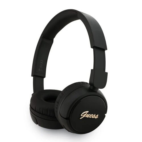 Guess Script Metal Logo Bezdrátová Sluchátka Black