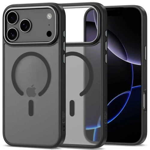 Puzdro Tech-Protect Magedge Magsafe iPhone 17 Pro - matné čierno-gunmetal