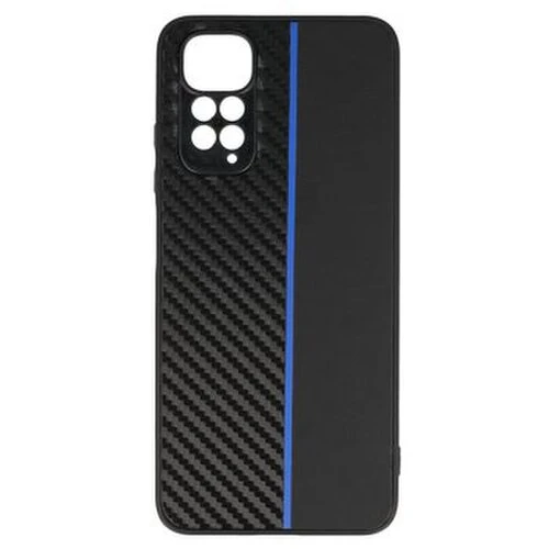 Puzdro Tel Protect Leather Carbon Xiaomi Redmi Note 11 Pro 4G/5G - čierno modré