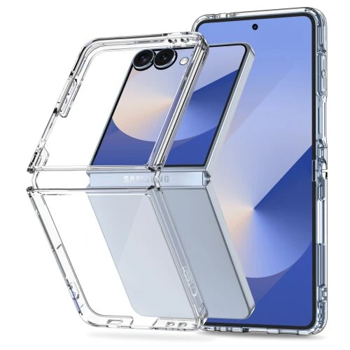 Puzdro Tech-Protect Flexair Hybrid Galaxy Z Flip 7 - transparentné