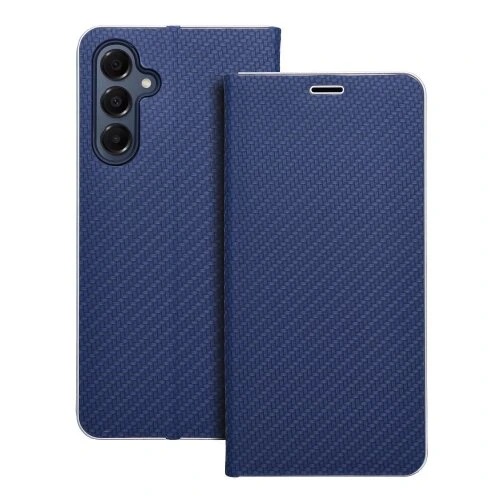 Puzdro Luna Book Carbon Samsung Galaxy A16 5G - modré