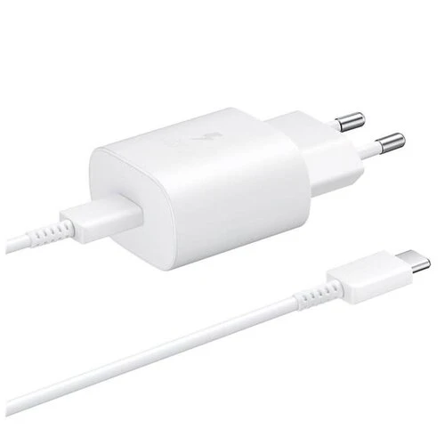 EP-TA800EWE + EP-DA705BWE Samsung USB-C Cestovní nabíječka White (OOB Bulk)