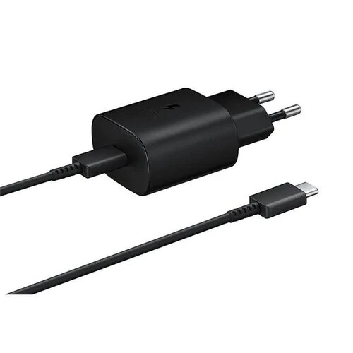 EP-TA800EBE + EP-DA705BBE Samsung USB-C Cestovní nabíječka Black (OOB Bulk)