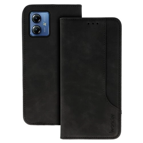 Puzdro Wonder Prime Book Motorola Moto G14 - čierne