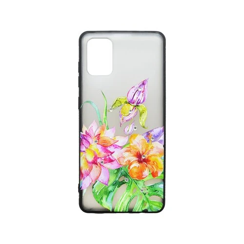 Plastové puzdro Samsung Galaxy A71 kvetinový vzor 2