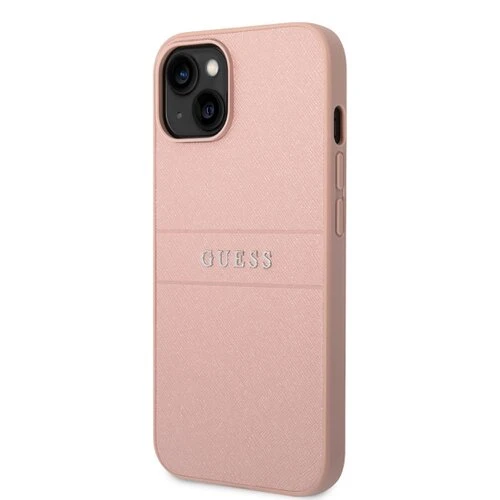 Puzdro Guess PU Leather Saffiano iPhone 14 Plus - ružové