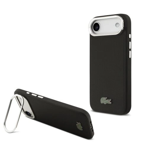 Lacoste Iconic Petit Pique Camera Stand MagSafe Zadní Kryt pro iPhone Air Black