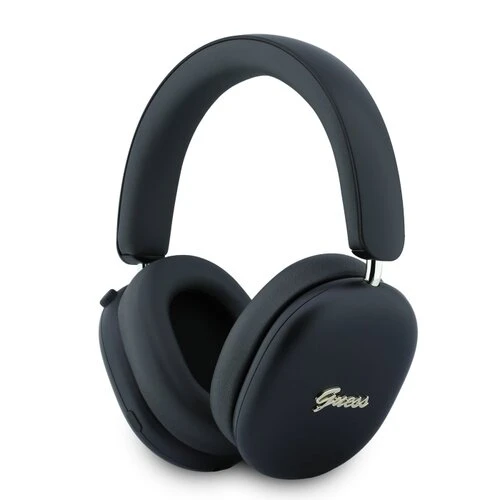 Guess Metallic Finish Gold Script Logo ENC Bezdrátová Sluchátka Black