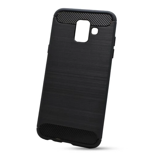 Puzdro Carbon Lux TPU Samsung Galaxy A6 2018 A600 - čierne