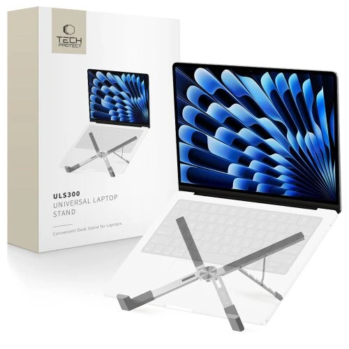 Stojan Tech-Protect ULS300 Universal na notebook - strieborný