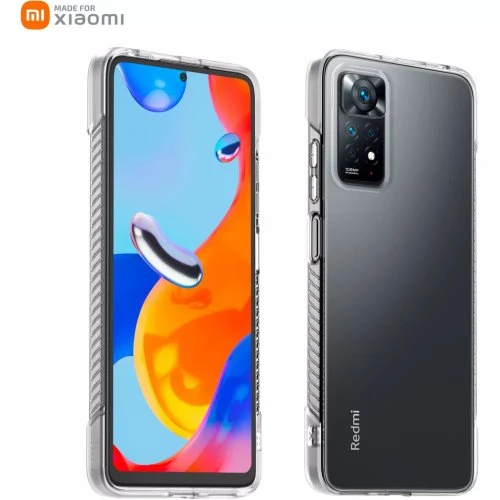 Puzdro Made for Xiaomi Rugged pre Xiaomi Redmi Note 11 Pro 4G/5G, transparentné