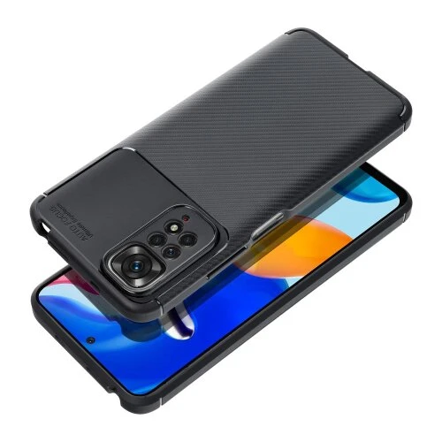 Puzdro Carbon Elite TPU Xiaomi Redmi Note 13 Pro+ 5G - čierne