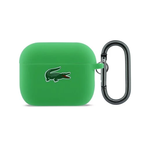 Lacoste Liquid Silicone Croc Logo Pouzdro pro AirPods Pro 3 Green
