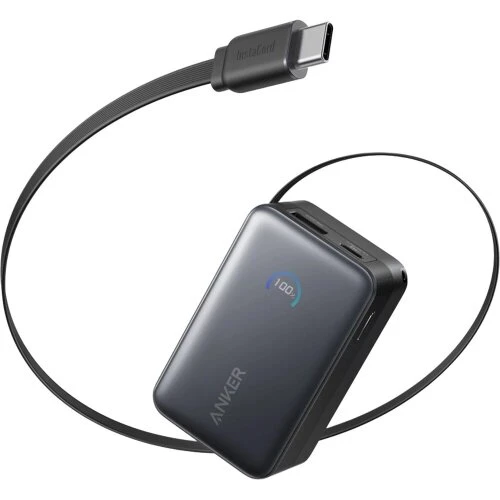 Powerbanka Anker Nano 10000mAh 45W s káblom USB-C - Čierna